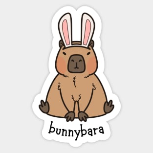 Bunnybara Capybara Rabbit Sticker